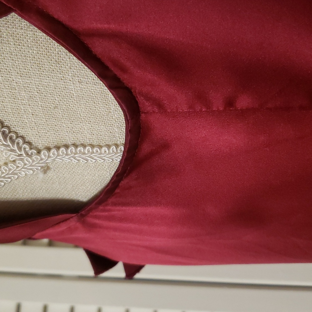 Reitmans Burgundy Satin Blouse - Picture 4 of 6